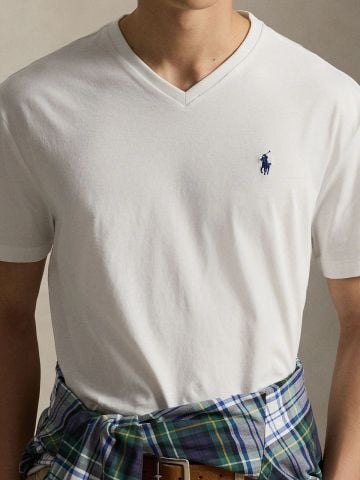 Ralph Lauren - Áo Thun Tay Ngắn Nam Classic Fit Jersey V-Neck T-Shirt