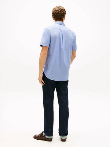 Tommy Hilfiger - Áo Sơ Mi Nam Flex Poplin Houndstooth Short Sleeve Shirt
