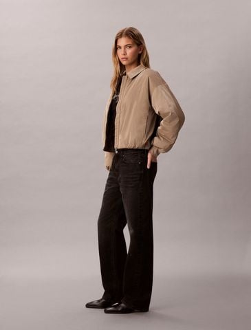 Calvin Klein - Quần jeans ống đứng nữ CK Signature 90's Straight Jeans