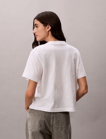 Calvin Klein - Áo Thun Tay Ngắn Nữ Relaxed Graphic Logo T-Shirt