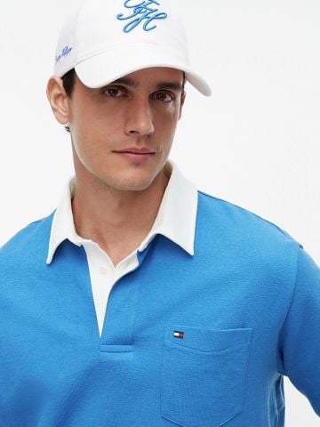 Tommy Hilfiger - Áo Thun Có Cổ Nam Relaxed Fit Logo Label Jersey Polo Shirt