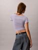 Calvin Klein - Áo Thun Tay Ngắn Nữ Cotton Stretch Rib Baby Tee