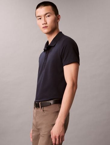 Calvin Klein - Áo polo tay ngắn nam Luxe Slim Polo - 3