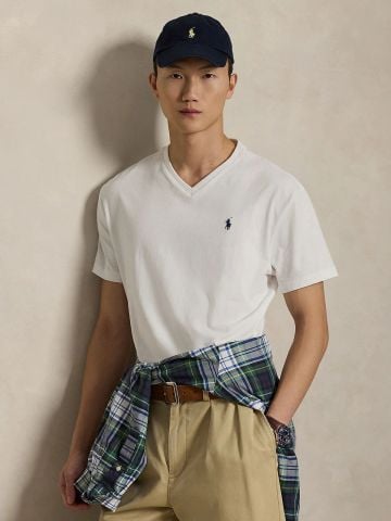 Ralph Lauren - Áo Thun Tay Ngắn Nam Classic Fit Jersey V-Neck T-Shirt