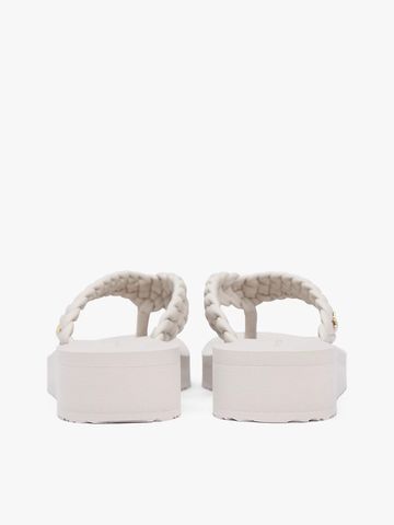 Tommy Hilfiger - Dép xỏ ngón nữ Braided Strap Wedge Flip-Flops - 4
