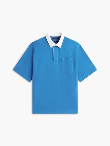 Tommy Hilfiger - Áo Thun Có Cổ Nam Relaxed Fit Logo Label Jersey Polo Shirt