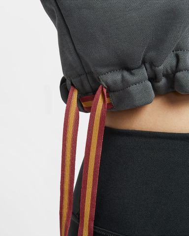 Nike - Áo tay ngắn thể thao Nữ Phoenix Fleece Women's Short-Sleeve Cropped French Terry Top