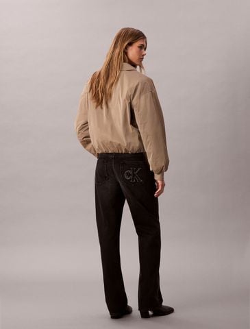 Calvin Klein - Quần jeans ống đứng nữ CK Signature 90's Straight Jeans