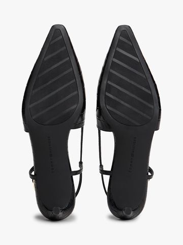 Tommy Hilfiger - Giày cao gót nữ Croco-Print Slingback Kitten Heels With Leather - 4