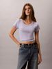 Calvin Klein - Áo Thun Tay Ngắn Nữ Cotton Stretch Rib Baby Tee