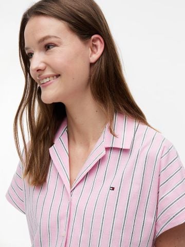 Tommy Hilfiger - Áo Sơ Mi Nữ Relaxed Fit Poplin Short Sleeve Shirt - 4
