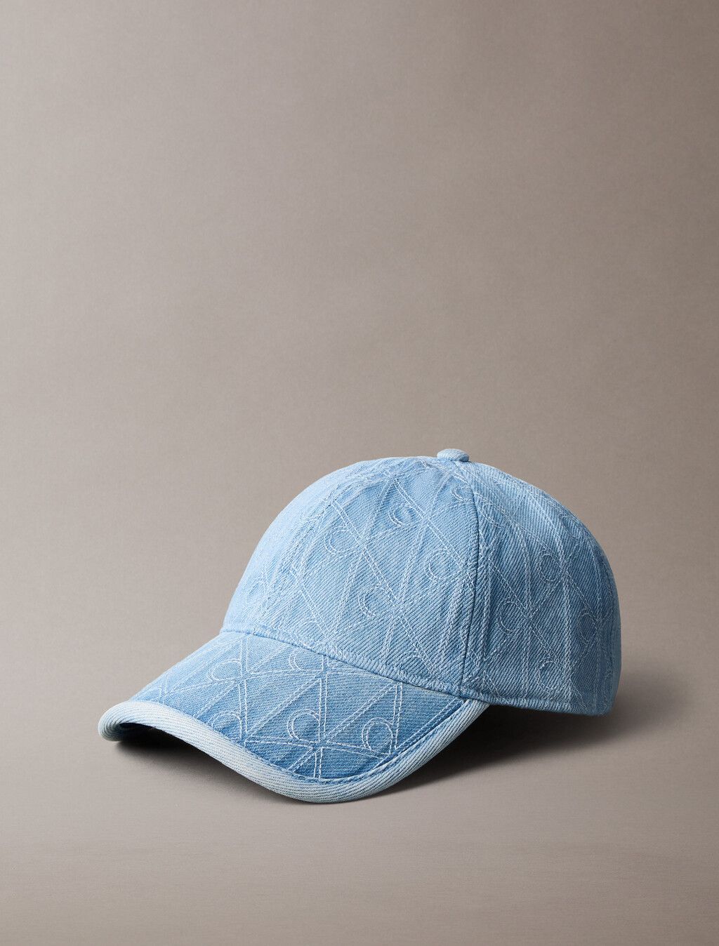 Calvin Klein - Nón nam Monogram Quilted Denim Baseball Cap