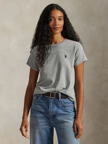 Ralph Lauren - Áo Thun Tay Ngắn Nữ Classic Fit Cotton Jersey Crewneck Tee