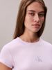 Calvin Klein - Áo Thun Tay Ngắn Nữ Monogram Logo Ribbed Baby Tee