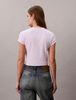 Calvin Klein - Áo Thun Tay Ngắn Nữ Monogram Logo Ribbed Baby Tee