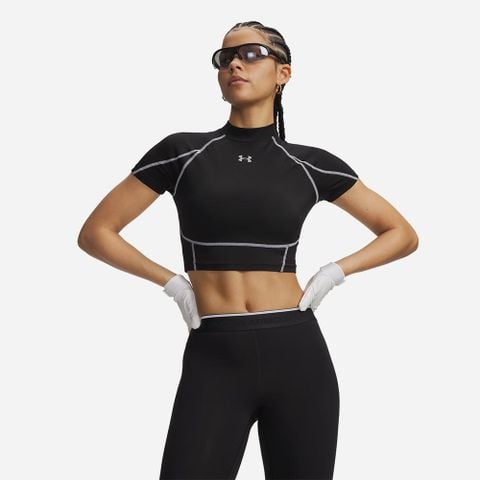 Under Armour - Áo Tập Luyện Tay Ngắn Nữ UA HeatGear® Neolast Crop Mock