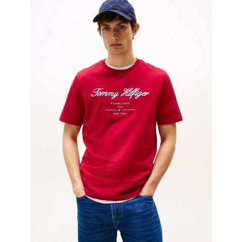 Tommy Hilfiger - Áo Thun Tay Ngắn Nam Script Logo Tee