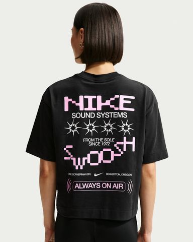 Nike - Áo Tay Ngắn Thể Thao Nữ Women's Oversized Mid-Cropped T-Shirt