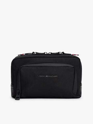 Tommy Hilfiger - Túi Xách Cầm Tay Nam Metal Logo Textile Washbag