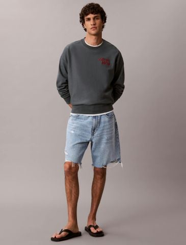 Calvin Klein - Áo Sweatshirt Nam Terry 1989 Logo Graphic Sweatshirt