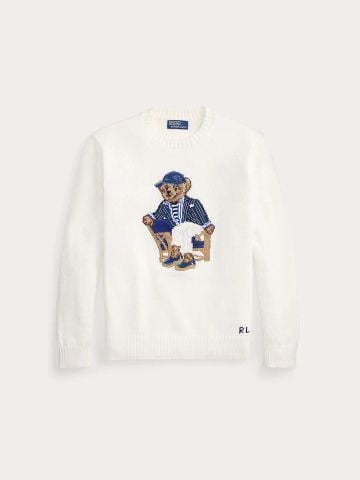 Ralph Lauren - Áo Len Dài Tay Nam Pullover Bear Cotton Sweater