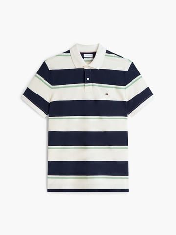 Tommy Hilfiger - Áo Thun Có Cổ Nam Regular Fit Pique Stripe Polo Shirt - 3