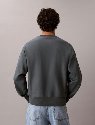 Calvin Klein - Áo Sweatshirt Nam Terry 1989 Logo Graphic Sweatshirt