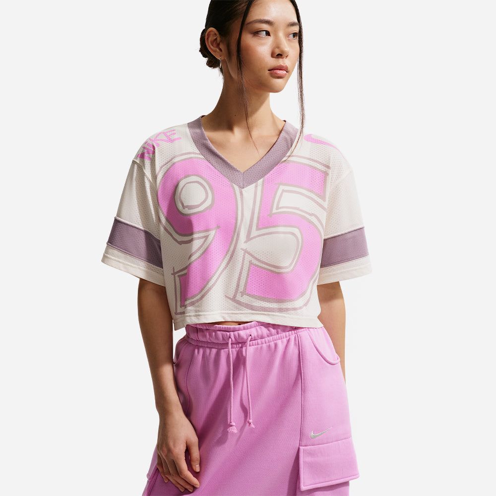 Nike - Áo Thun Tay Ngắn Nữ Lifestyle Top Nscrop