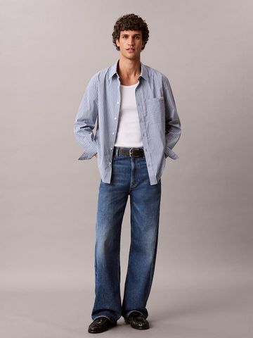 Calvin Klein - Quần Jean Dài Nam Baggy Boulder Blue Jean