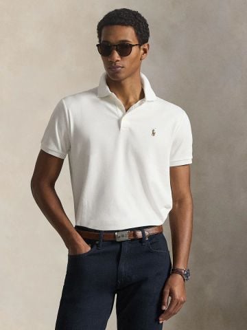 Ralph Lauren - Áo Thun Có Cổ Nam Custom Slim Fit Soft Cotton Polo Shirt