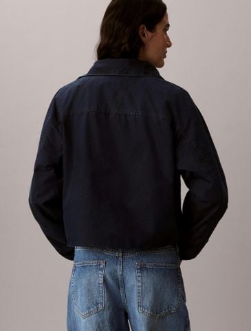 Calvin Klein - Áo Khoác Gió Nữ Denim Windbreaker Jacket
