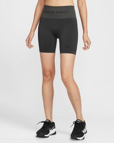 Nike - Quần Ngắn Thể Thao Nữ Nike Pro Seamless Women's Dri-FIT High-Waisted Biker Shorts