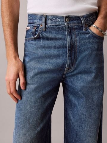Calvin Klein - Quần Jean Dài Nam Baggy Boulder Blue Jean