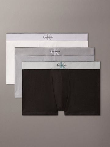 Calvin Klein - Set 3 Quần Lót Nam Graphic Monogram Cotton Stretch Trunk