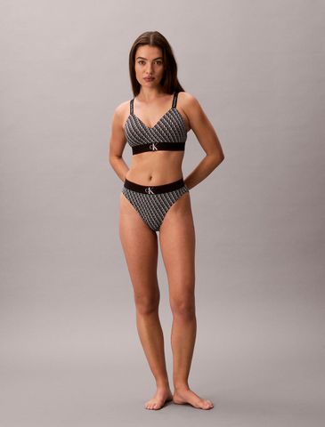 Calvin Klein - Áo Ngực Nữ Lightly Lined Bralette Graphic Monogram Microfibre Stretch