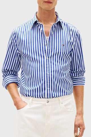 Tommy Hilfiger - Áo Sơ Mi Tay Dài Nam Flex Poplin Classic Staple Shirt