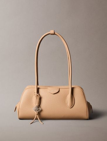 Calvin Klein - Túi Đeo Vai Nữ Emblem Logo Pebble Shoulder Bag