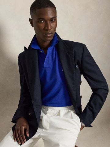 Ralph Lauren - Áo Thun Có Cổ Nam Slim Fit Mesh Polo Shirt