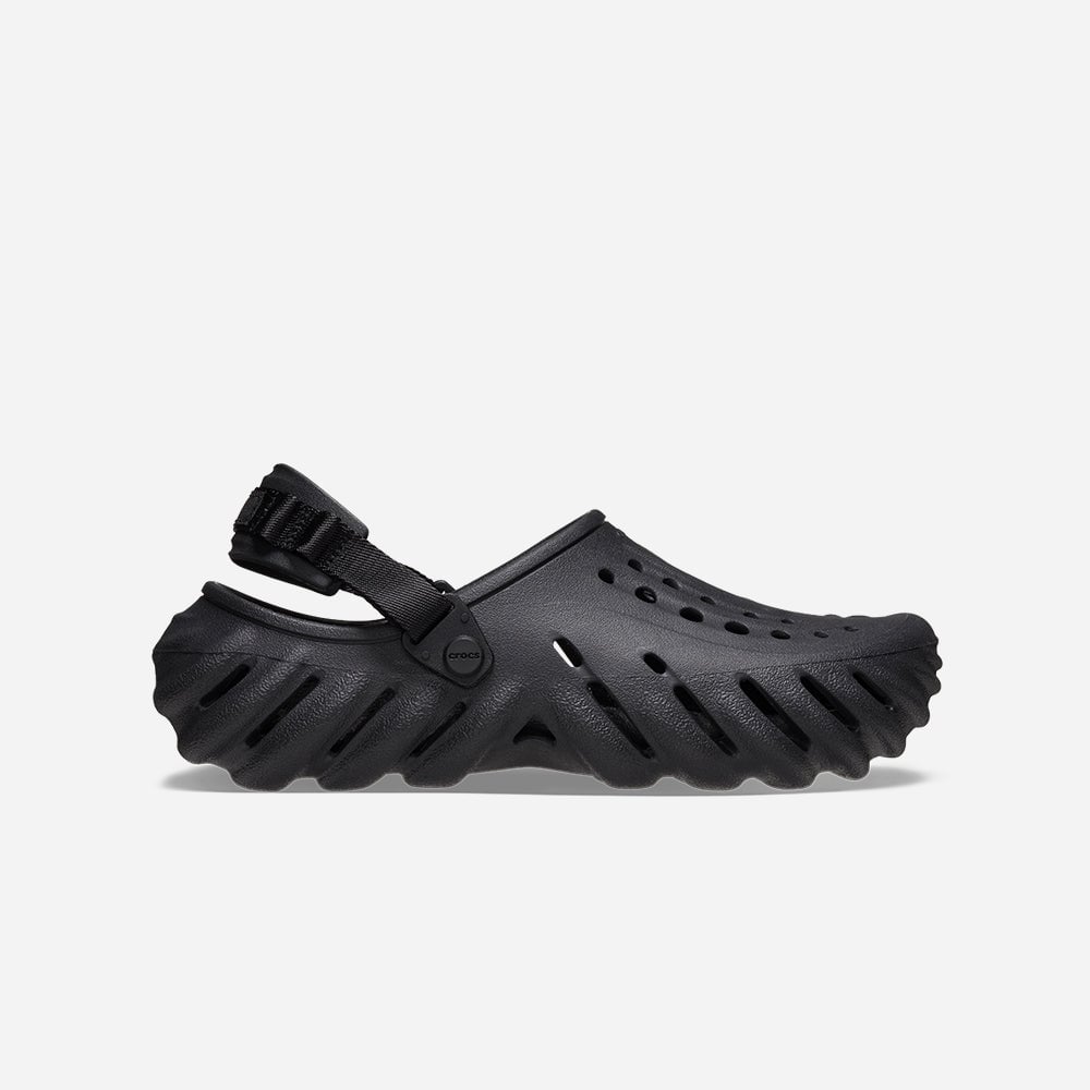 Crocs - Xăng đan nam nữ Echo Clog Lifestyle - Black