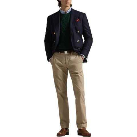 Ralph Lauren - Quần Kaki Dài Nam Premium Flat Pant Cotton