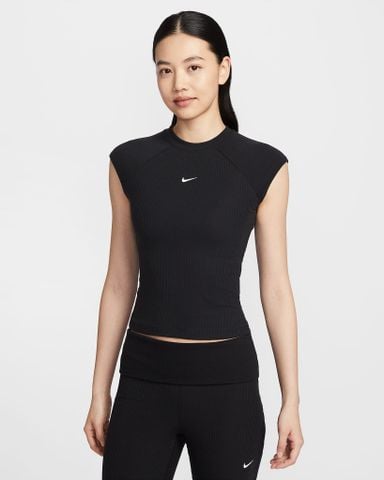 Nike - Áo Tay Ngắn Thể Thao Nữ Sportswear Chill Knit Tight Short-Sleeve Ribbed Top