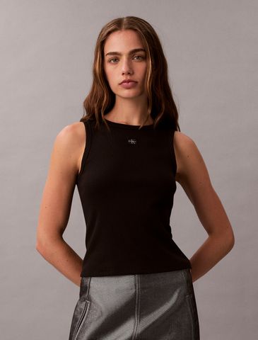 Calvin Klein - Áo ba lỗ nữ Cotton Stretch Rib Tank Top
