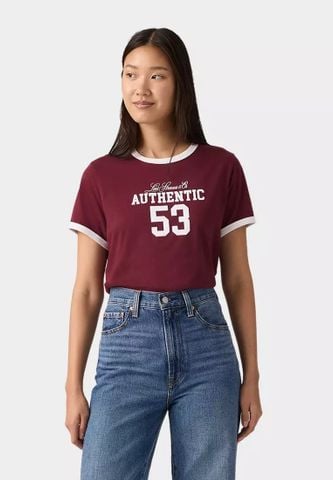 Levi's - Áo Thun Tay Ngắn Nữ Graphic Favorite Ringer Tee