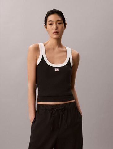 Calvin Klein - Áo Thun Ba Lỗ Nữ Monogram Label Tank Top