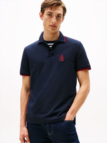 Tommy Hilfiger - Áo thun có cổ polo tay ngắn nam Holiday Crest Regular Polo