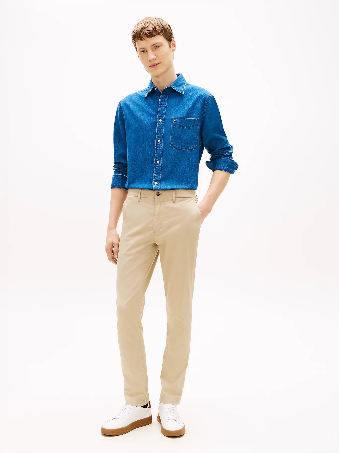 Tommy Hilfiger - Quần dài nam Bleecker Print Slim Chinos