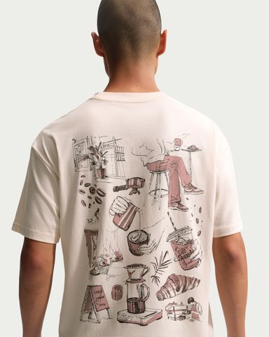 Nike - Áo Tay Ngắn Thể Thao Nam Sportswear T-Shirt Cafe Swoosh Illo