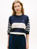 Tommy Hilfiger - Áo đệt kim Sweater Nữ Relaxed Crew Neck Jumper With Silk