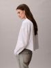 Calvin Klein - Áo Sơ Mi Nữ Poplin Relaxed Cropped Button-Down Shirt
