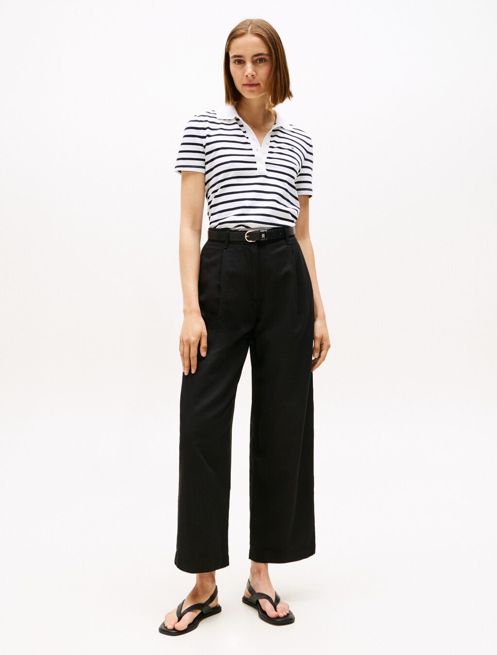 Tommy Hilfiger - Quần tây ống rộng nữ Asia Fit Tencel Linen Wide Leg Pant